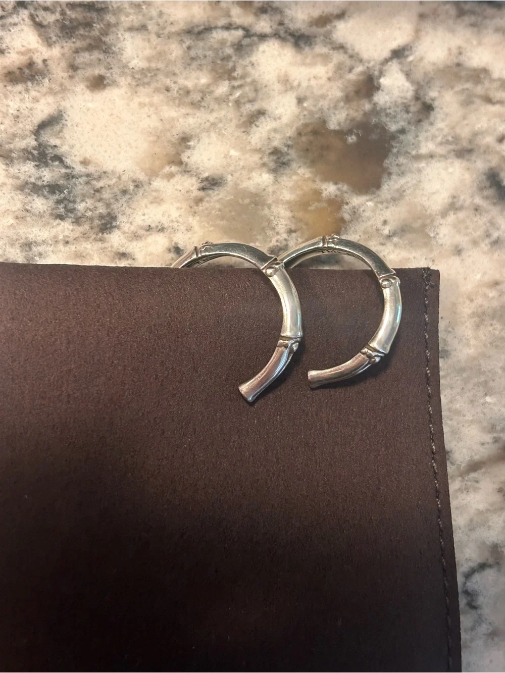 John Hardy bamboo hoop earrings